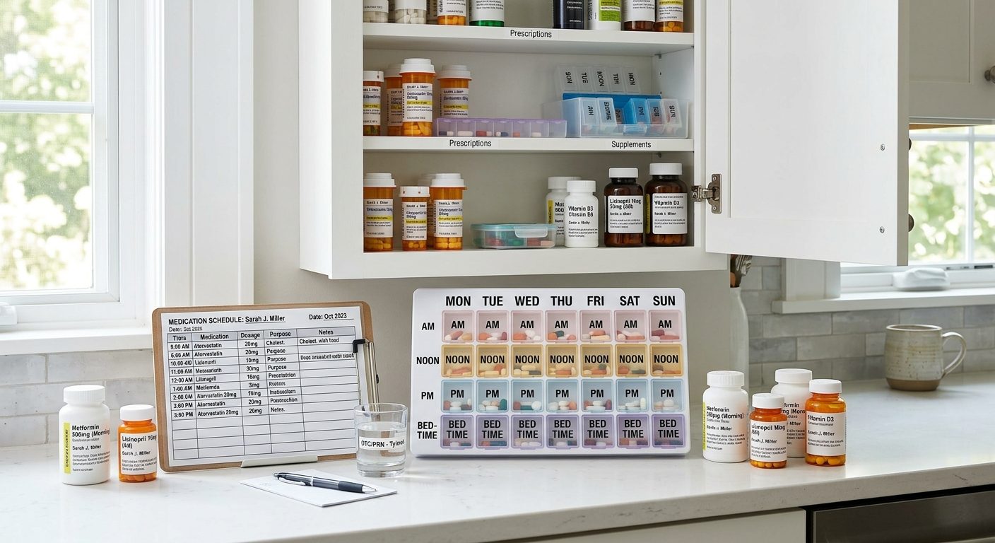 Medicinhantering hemma – säker dosering och förvaring av läkemedel